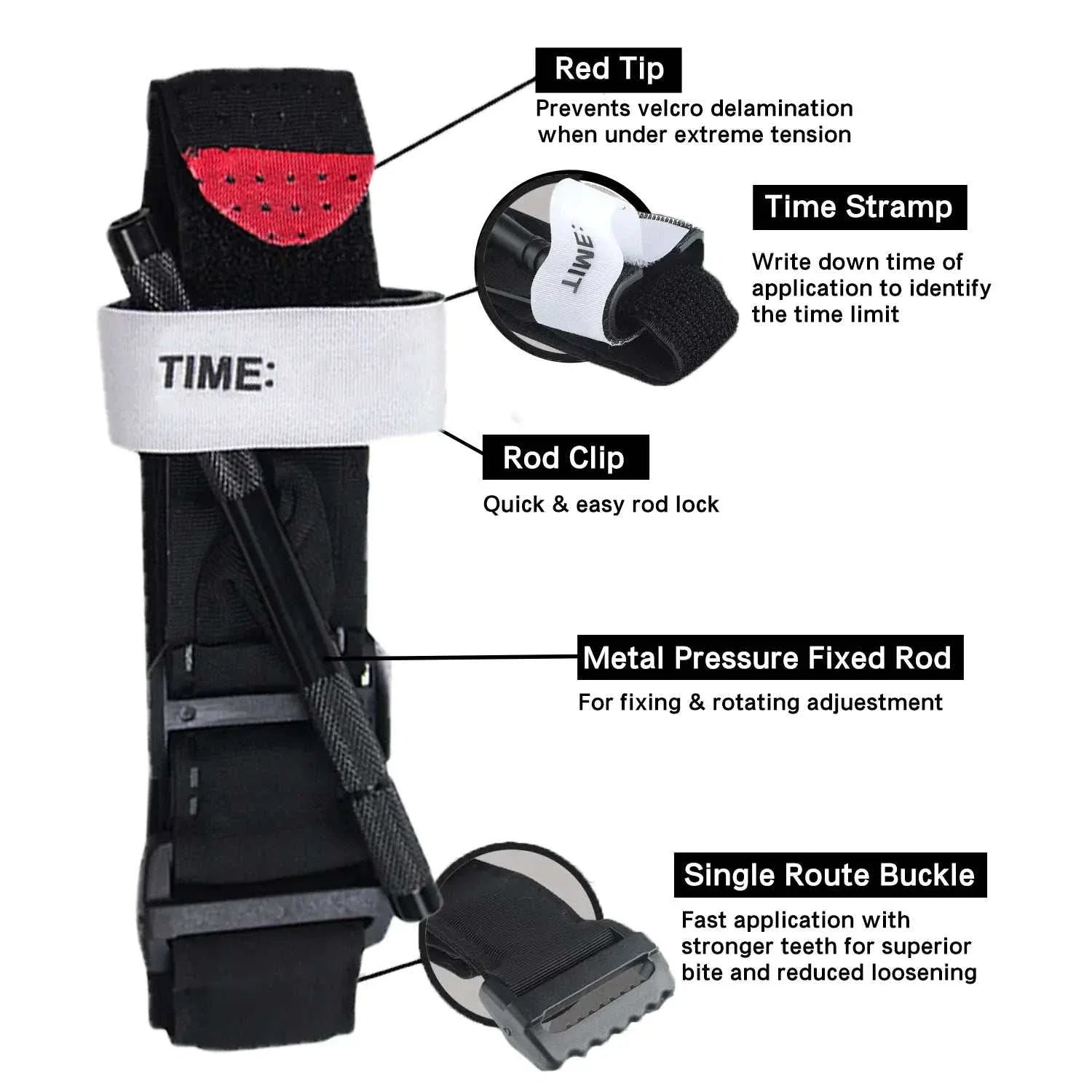 CAT Tourniquet with Aluminum Windlass for Tactical, Outdoor, Medical use.